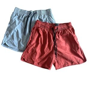 H&M - 2 Pairs of Swim Shorts - 6” Inseam